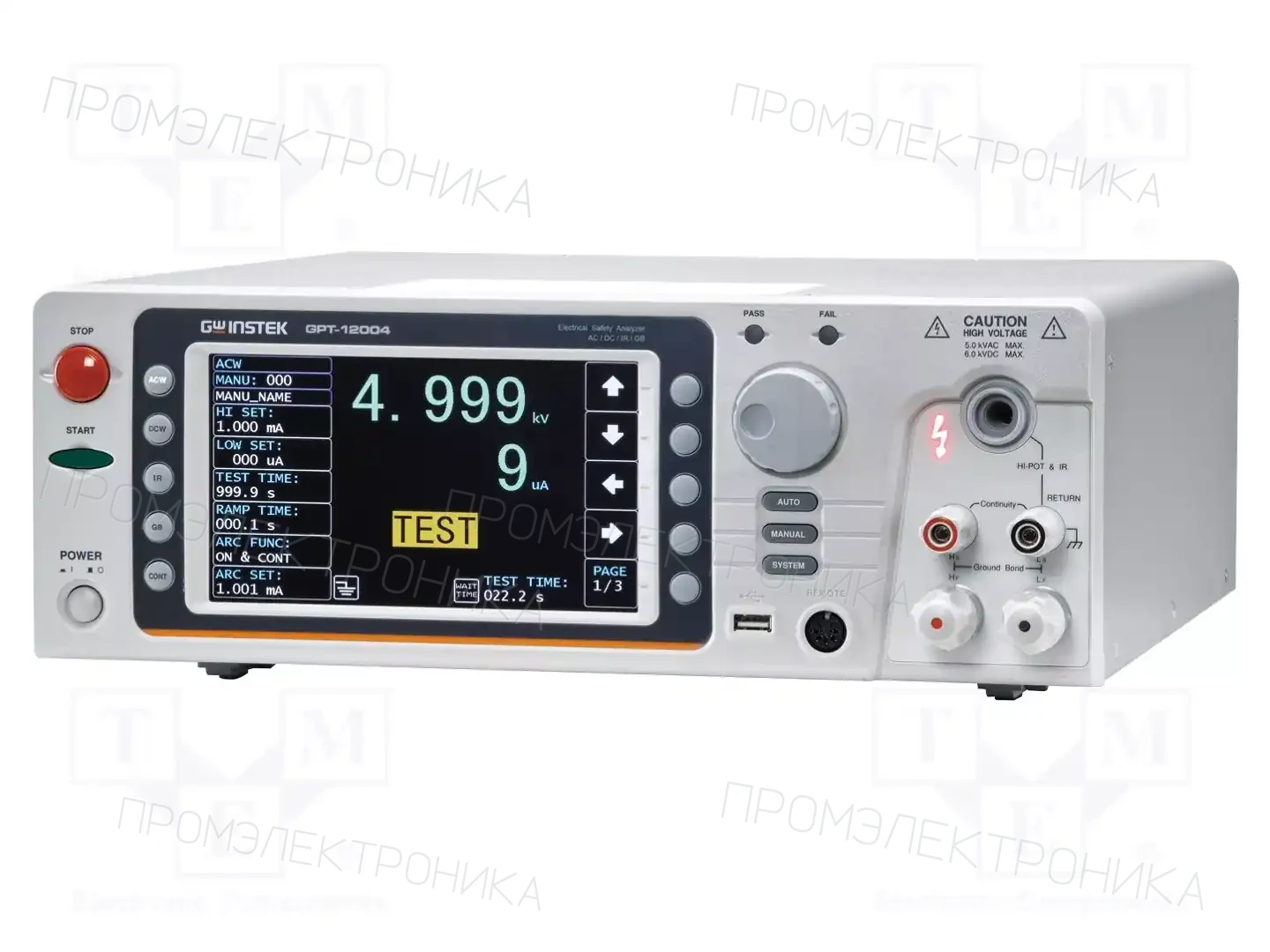 GW INSTEK GPT-12004 — Тестеры электробезопасности