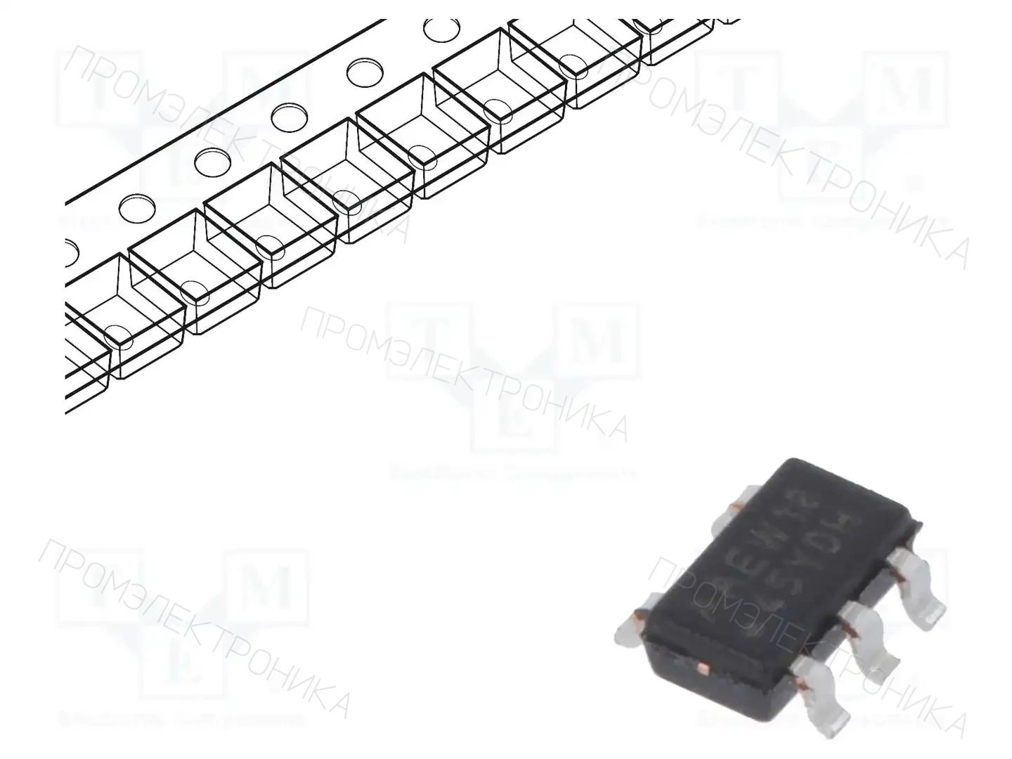 Microchip Technology 24FC04T-I/OT — Памяти EEPROM последовательные