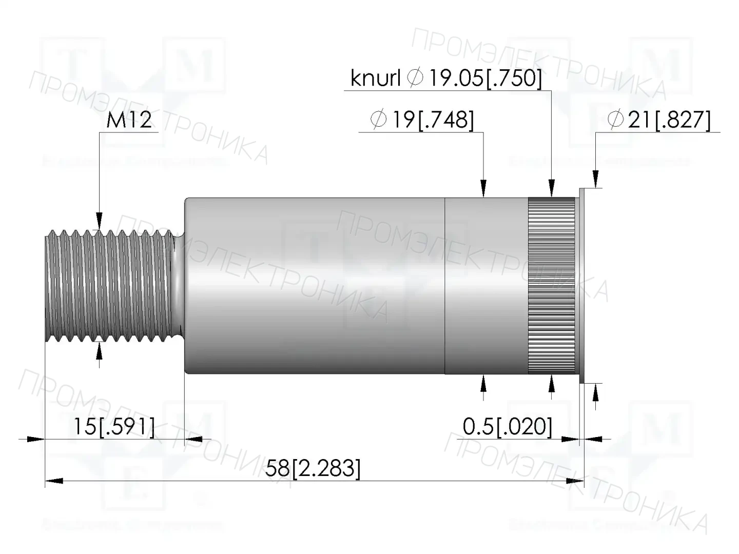 INGUN KS-672D12M12-R — Гнёзда для измерительных щупов