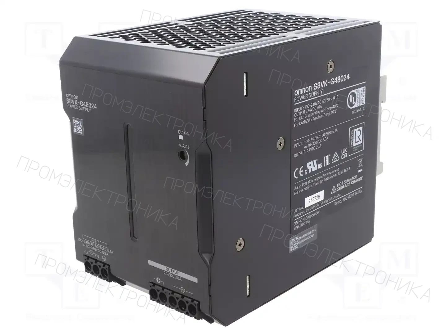 OMRON S8VK-G48024 — Блоки питания на DIN-рейку