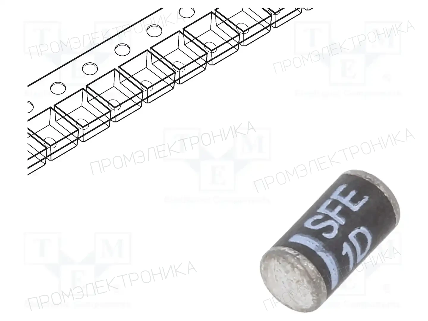 DIOTEC SEMICONDUCTOR SFE1D — Универсальные диоды SMD