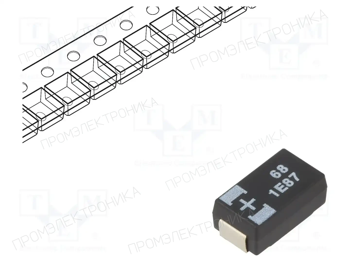 PANASONIC 25TQC68MYF — Конденсаторы полимерные SMD