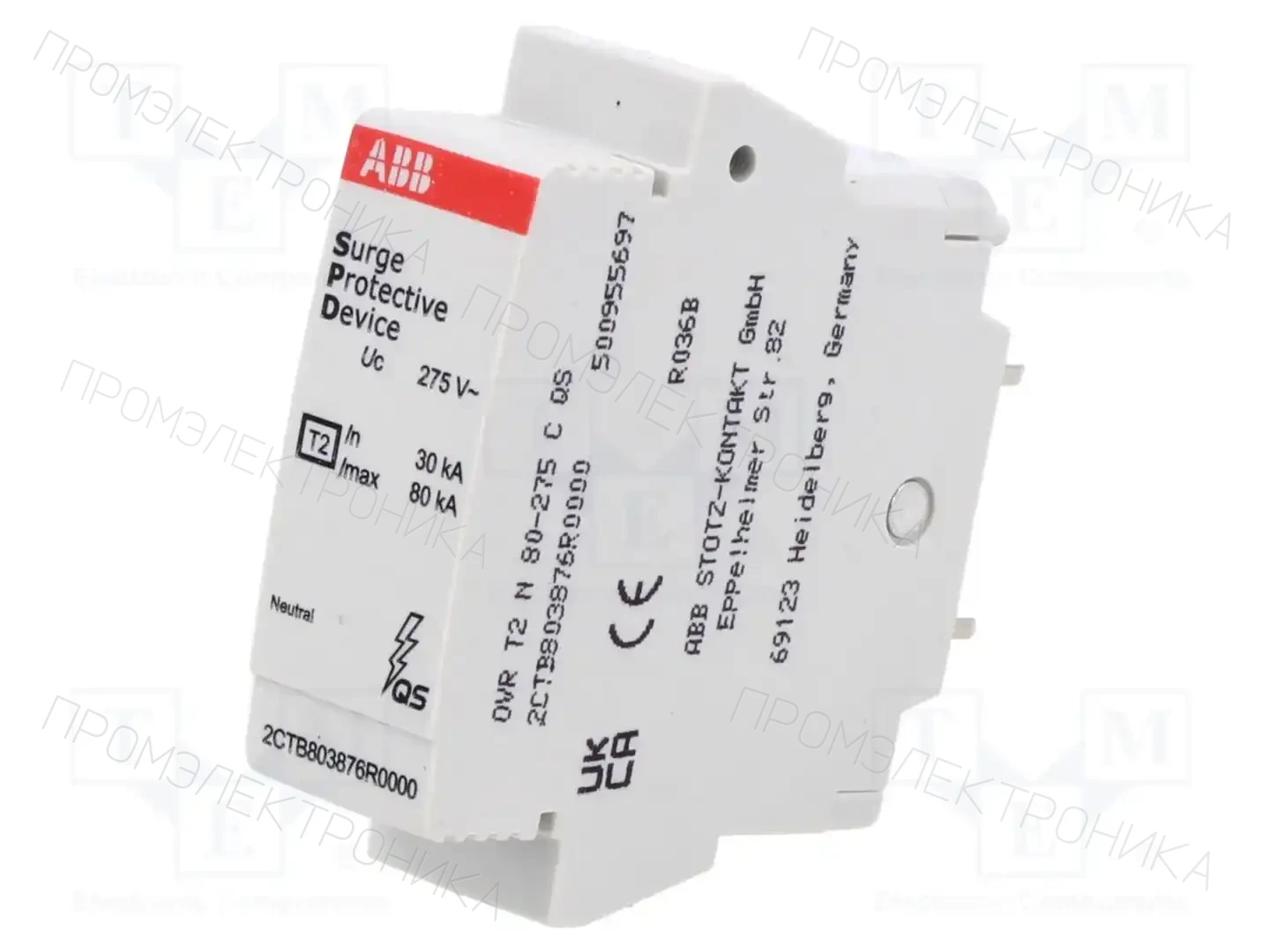 ABB OVR T2 N 80-275 C QS NEUTRALNA — Ограничители перенапряжения
