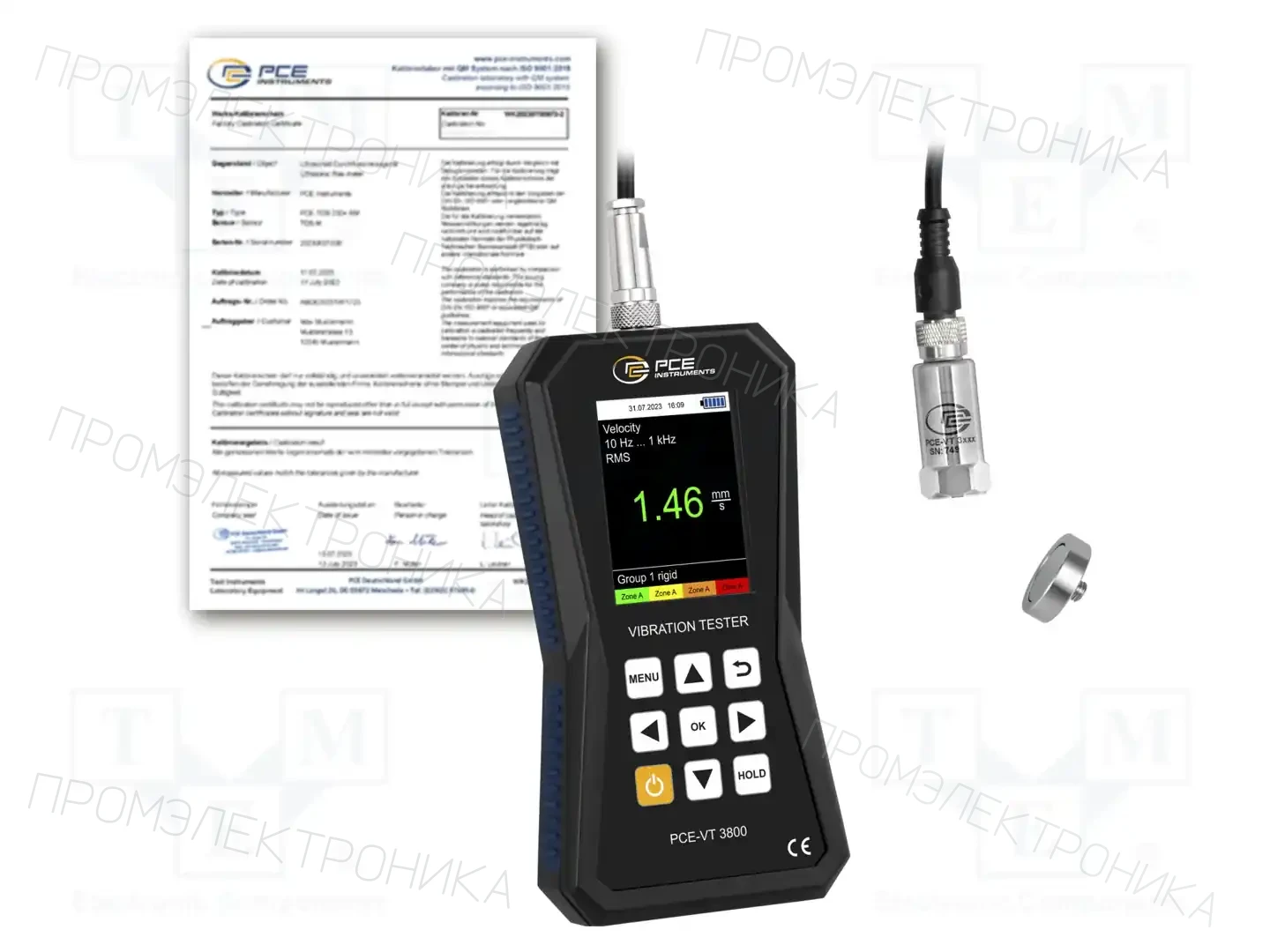 PCE INSTRUMENTS PCE-VT 3800-ICA — Виброметры