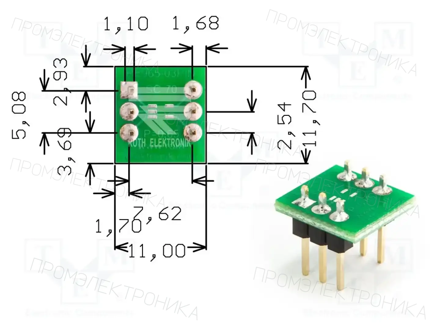 ROTH ELEKTRONIK GMBH RE965-03PIN — Платы универсальные