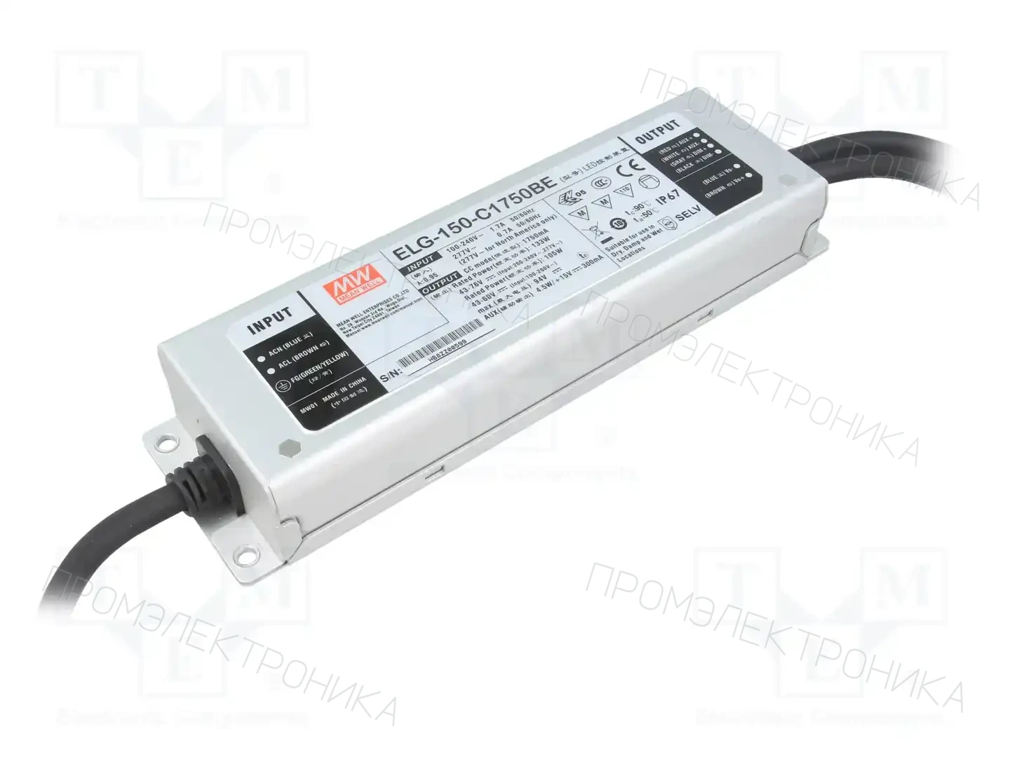 MEAN WELL ELG-150-C1750BE — Блоки питания для LED