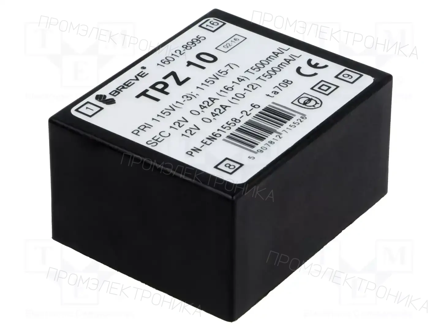 BREVE TUFVASSONS 16012-8995 — Трансформаторы PCB