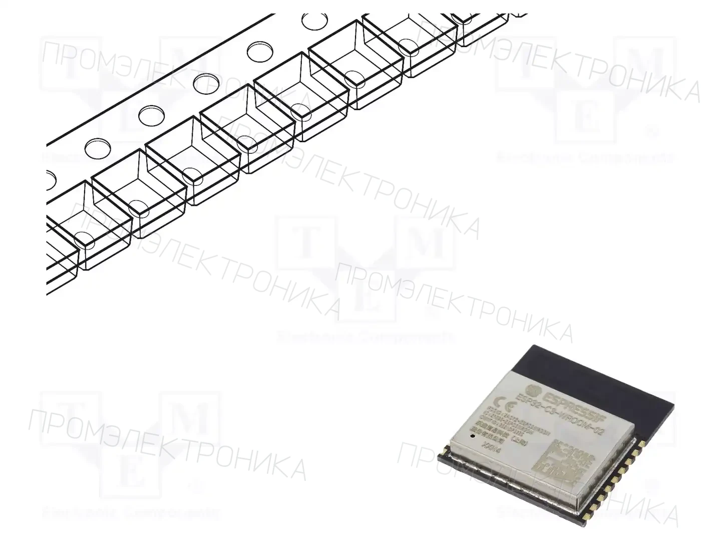 ESPRESSIF ESP32-C3-WROOM-02-N4 — Модули IoT (WiFi/Bluetooth)