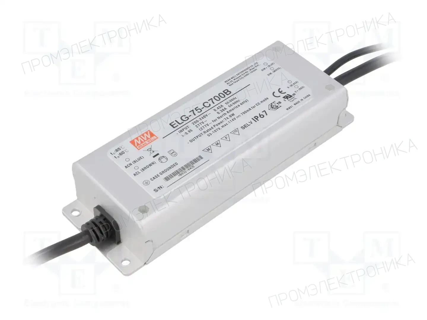 MEAN WELL ELG-75-C700B — Блоки питания для LED