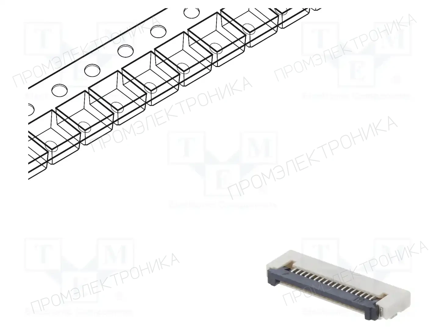 CONNFLY DS1020-12-18VBT1A-R — Разъeмы FFC/FPC растр 0,5мм