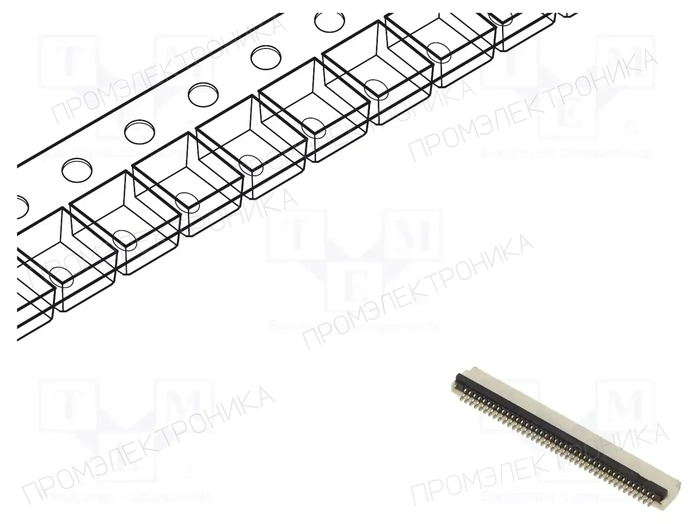 GCT FFC2B28-40-G — Разъeмы FFC/FPC растр 0,5мм