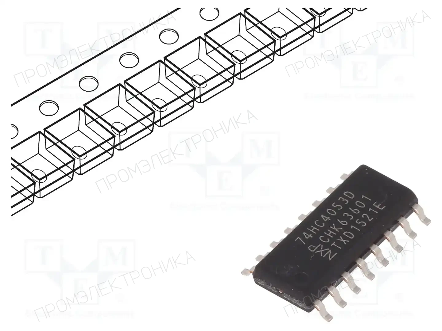 NEXPERIA 74HC4053D,653 — Декодеры, мультиплексоры, переключатели