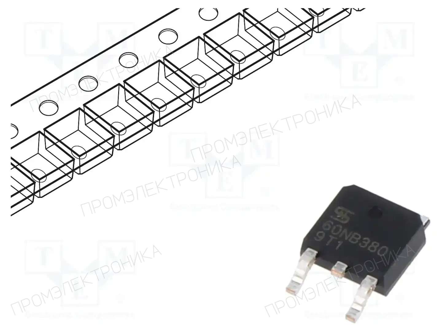 TAIWAN SEMICONDUCTOR TSM60NB380CP ROG — Транзисторы с каналом N SMD