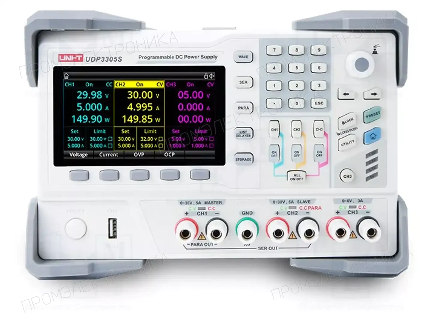 UNI-T UDP3305S — Блоки питания многоканальные