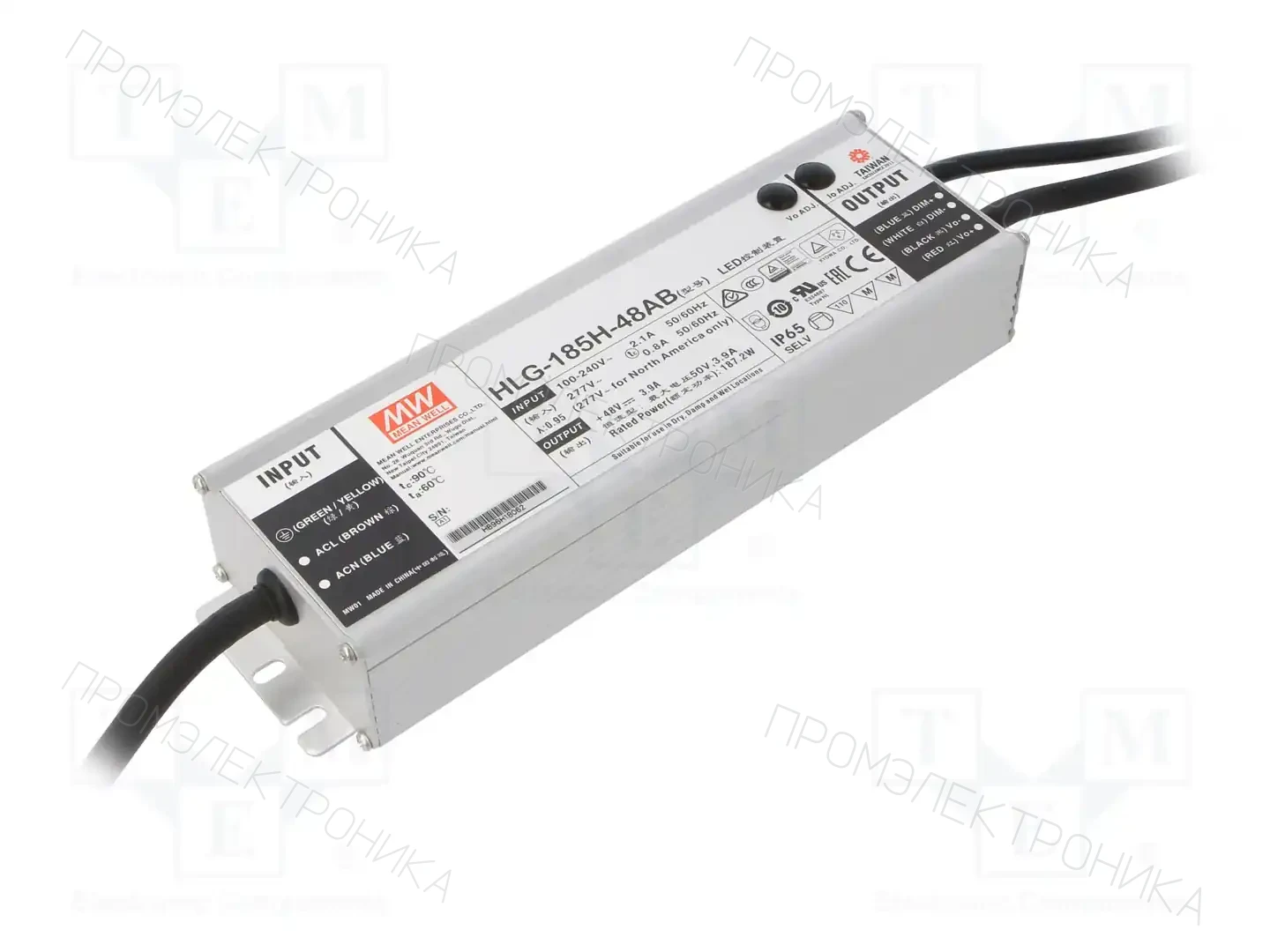 MEAN WELL HLG-185H-48AB — Блоки питания для LED