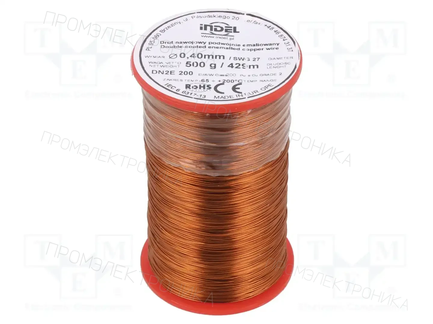 INDEL DN2E0,40-500G — Проволока обмоточная