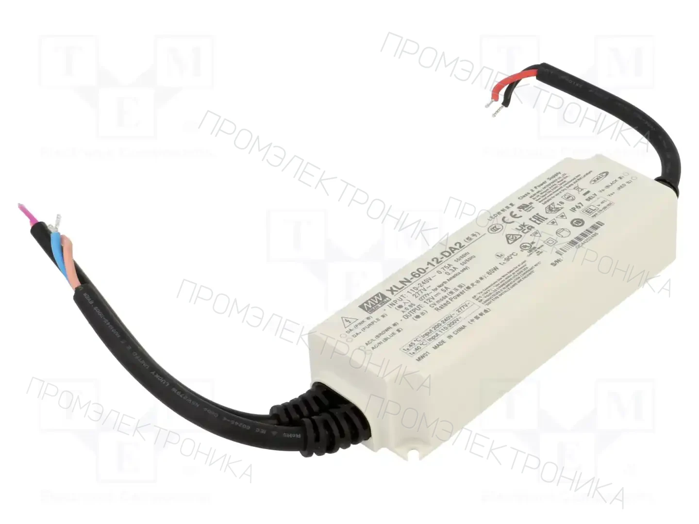 MEAN WELL XLN-60-12-DA2 — Блоки питания для LED