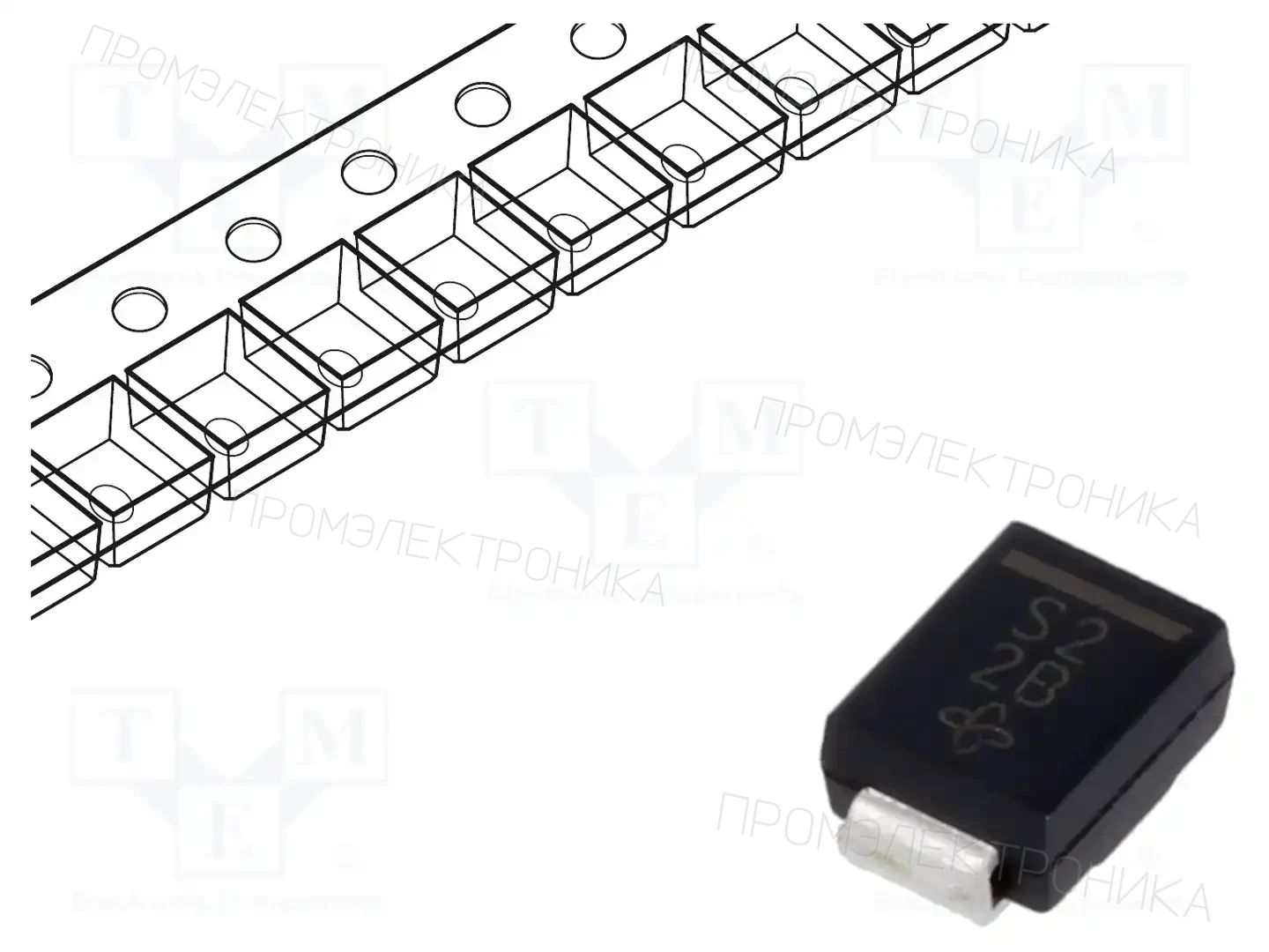 VISHAY SS22-E3/52T — Диоды Шотки SMD