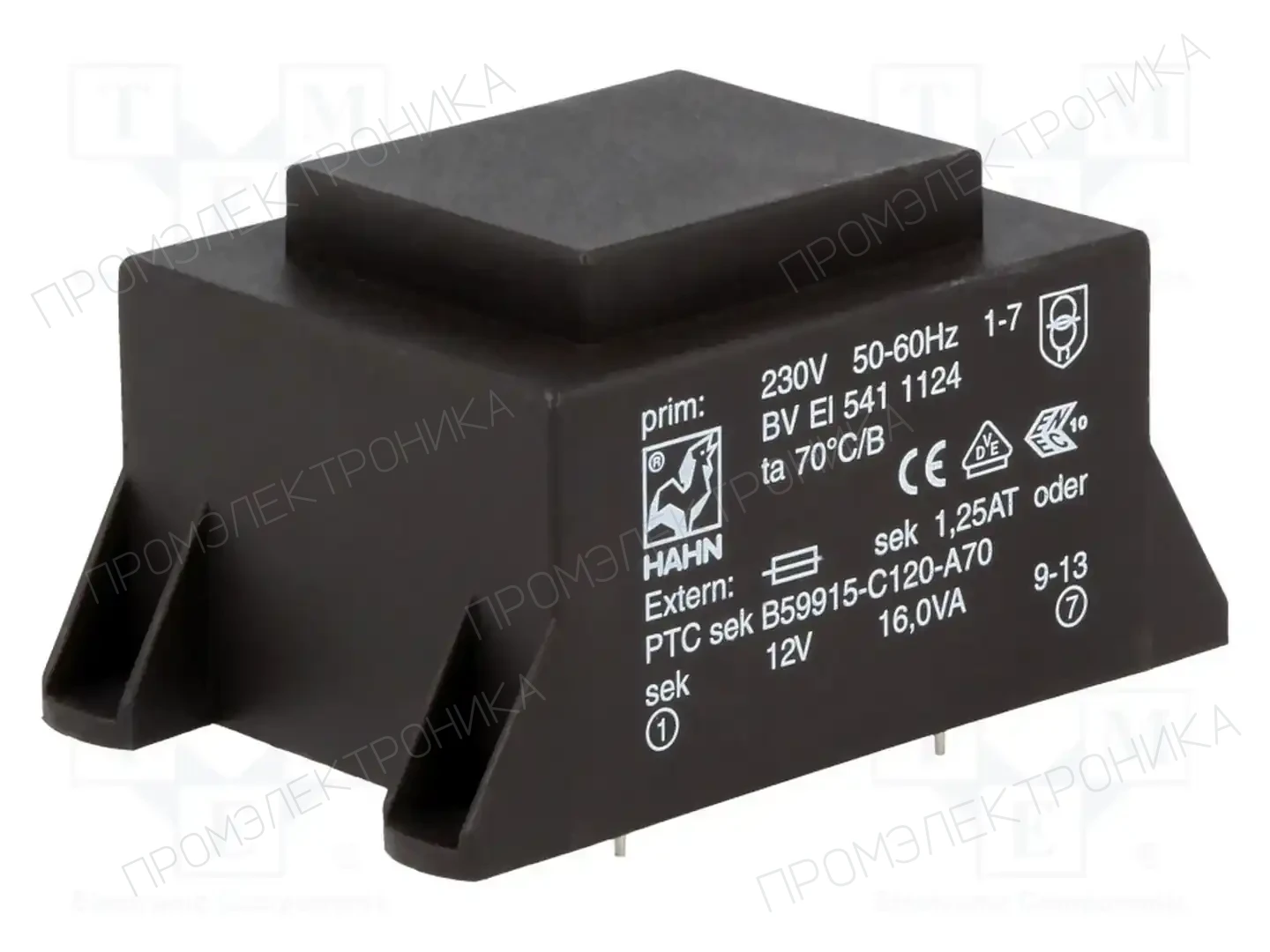 HAHN BV EI 541 1124 — Трансформаторы PCB
