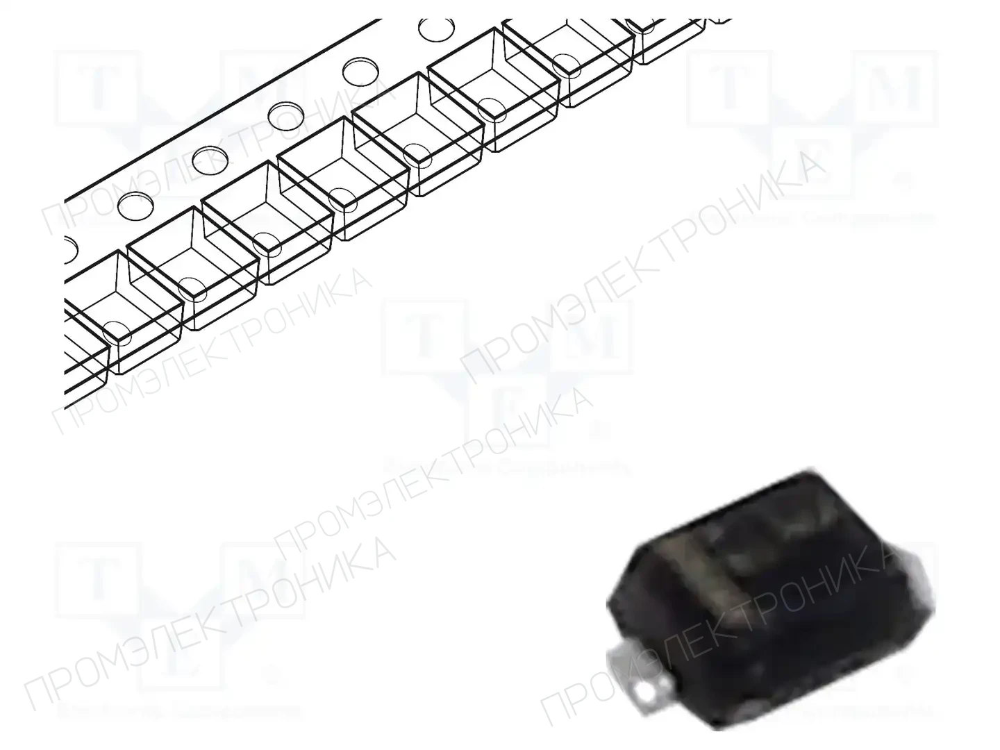 onsemi NSR0620P2T5G — Диоды Шотки SMD