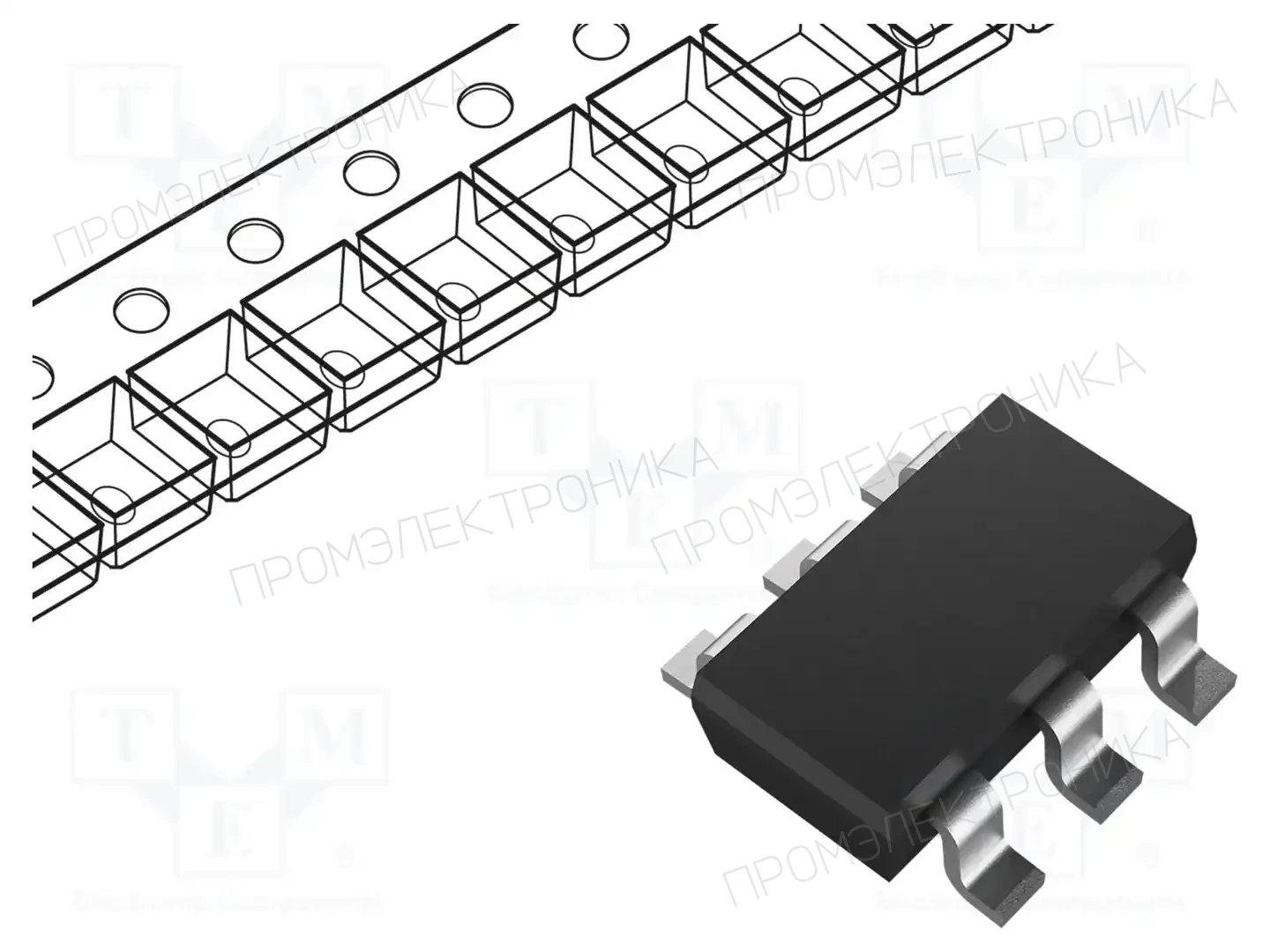 onsemi NUF2101MT1G — Диоды защитные - сборки