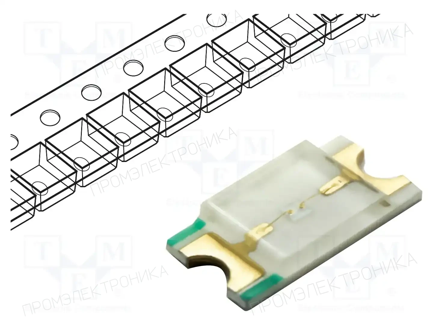 DIALIGHT 598-8170-107F — Светодиоды SMD цветные