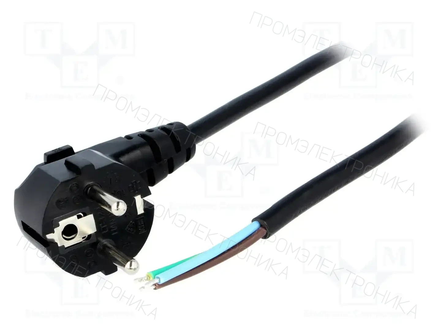 LIAN DUNG LT322 H05VV-F 3X0.75 1.8M BLK — Кабели питания компьютерные и универс