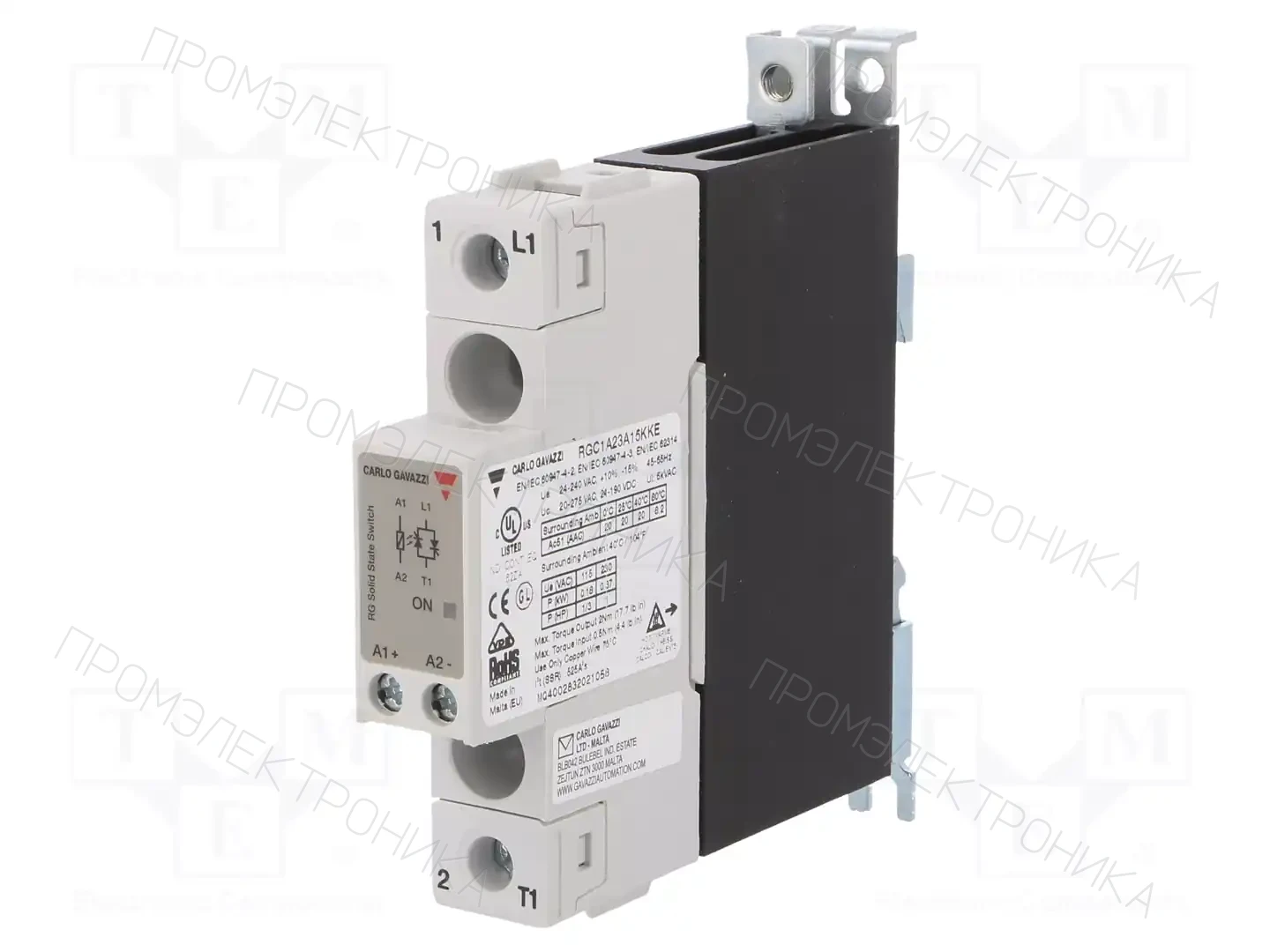 CARLO GAVAZZI RGC1A23A15KKE — Реле SSR однофазные