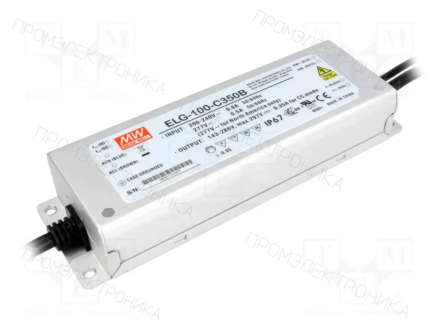 MEAN WELL ELG-100-C350B — Блоки питания для LED