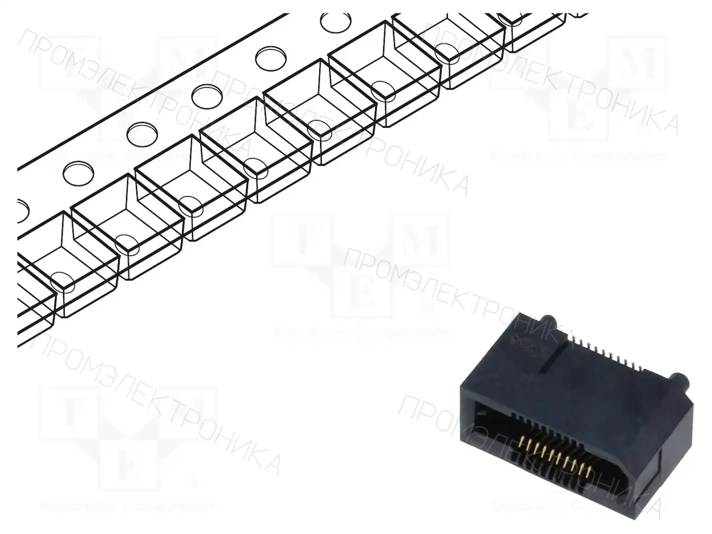 SAMTEC ERF5-010-07.0-L-DV-K-TR — Разъeмы пластина - пластина