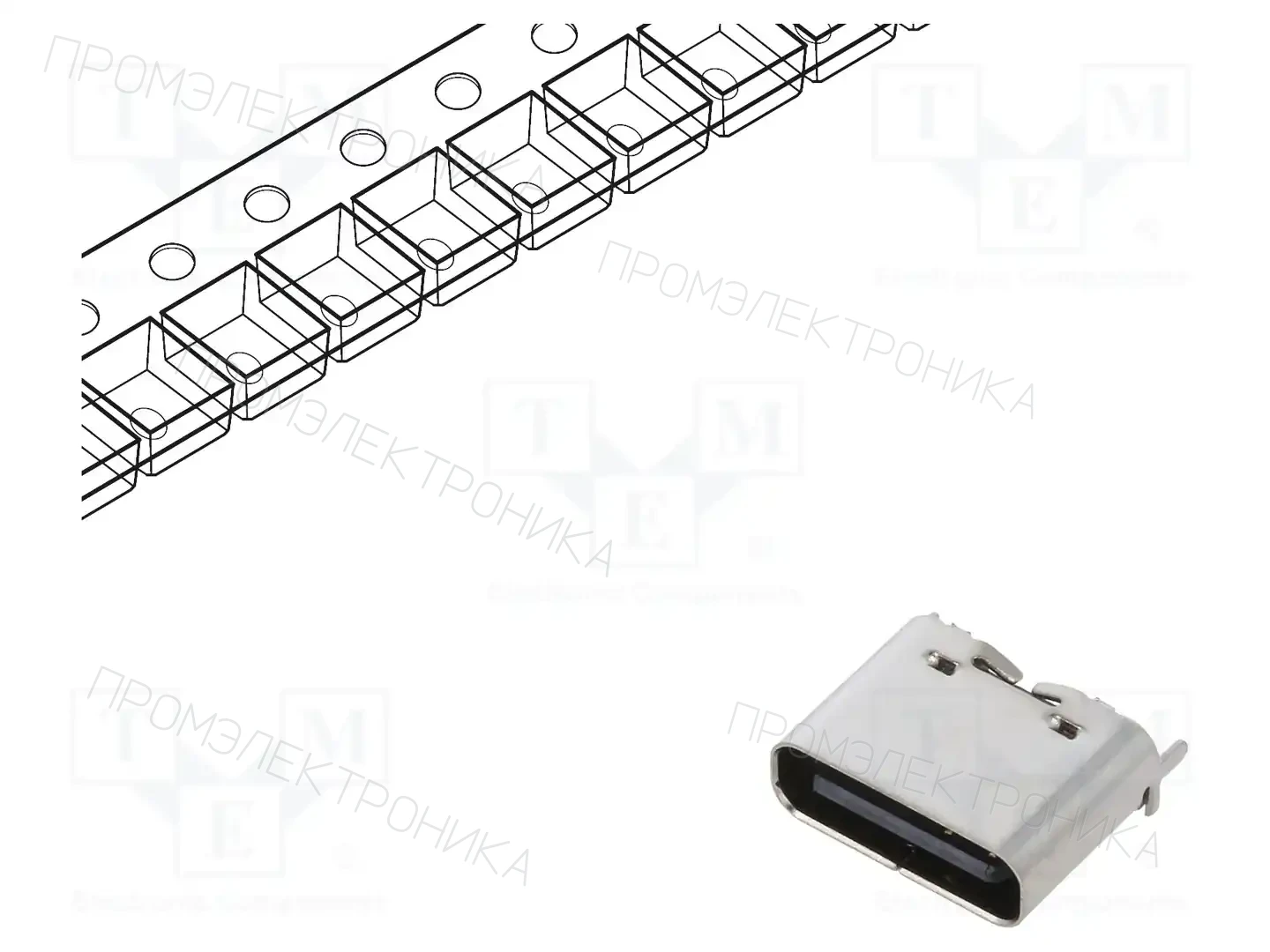 GCT USB4130-GF-C — Разъeмы USB и IEEE1394