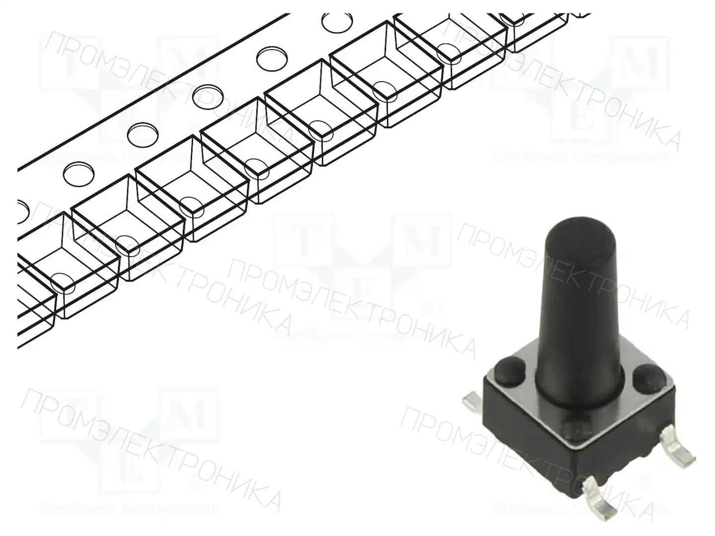 CONNFLY DS1042-03-110KKR16010 — Микропереключатели TACT