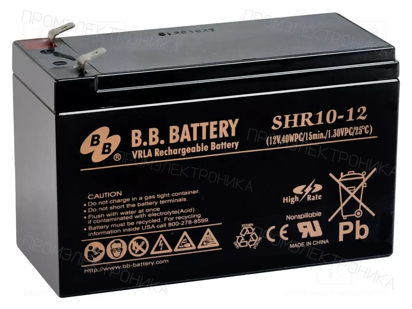 B.B. Battery SHR 10-12 — Аккумуляторы кислотные