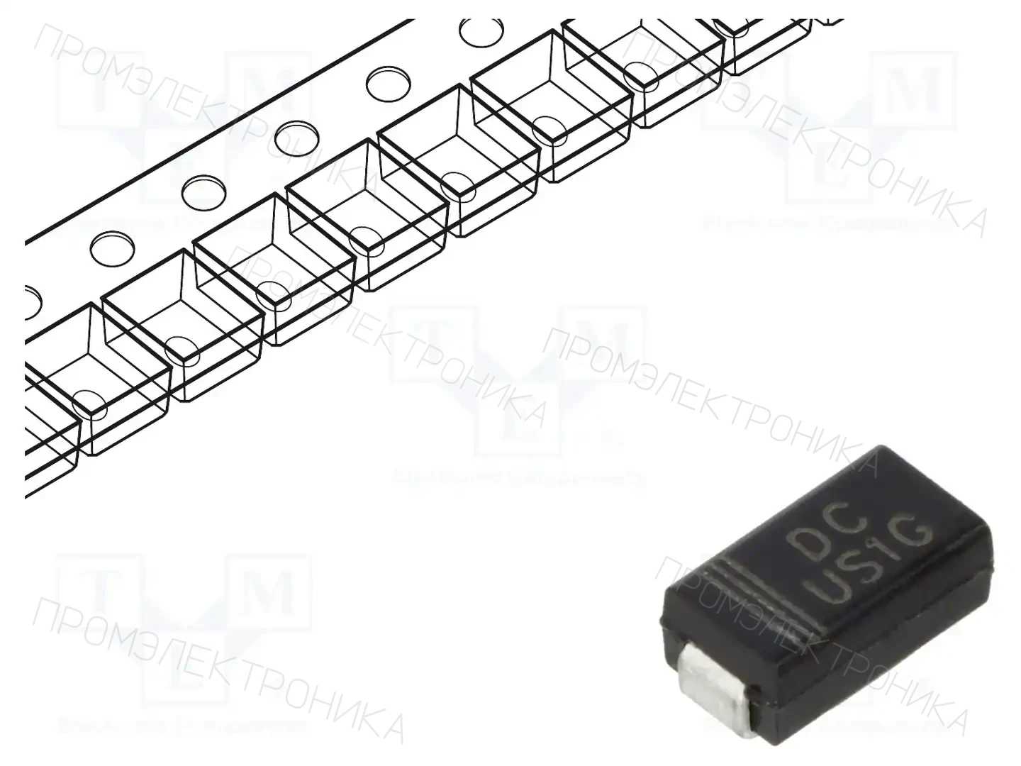 DC COMPONENTS US1G — Универсальные диоды SMD