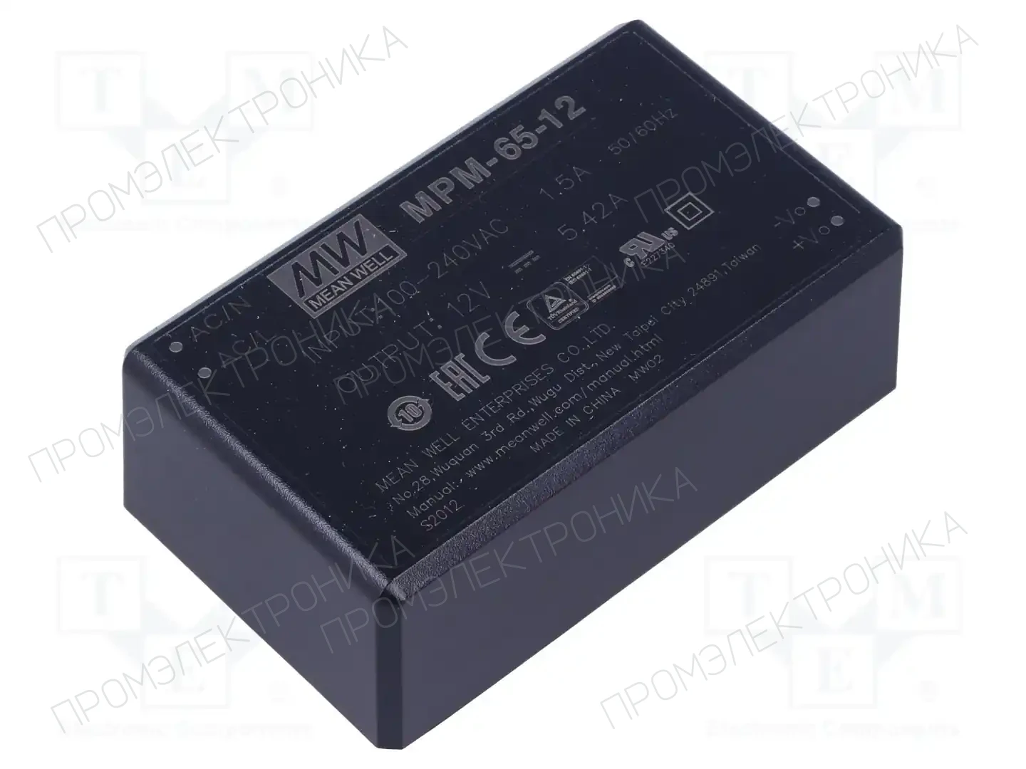 MEAN WELL MPM-65-12 — Преобразователи AC/DC для PCB