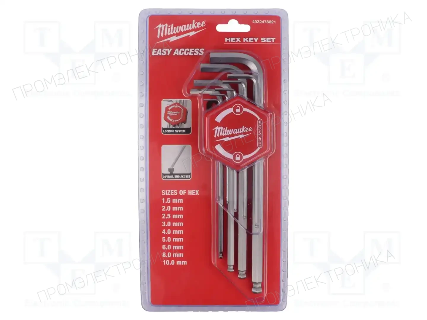 Milwaukee 4932478621 — Шестигранные и звездообразные ключи