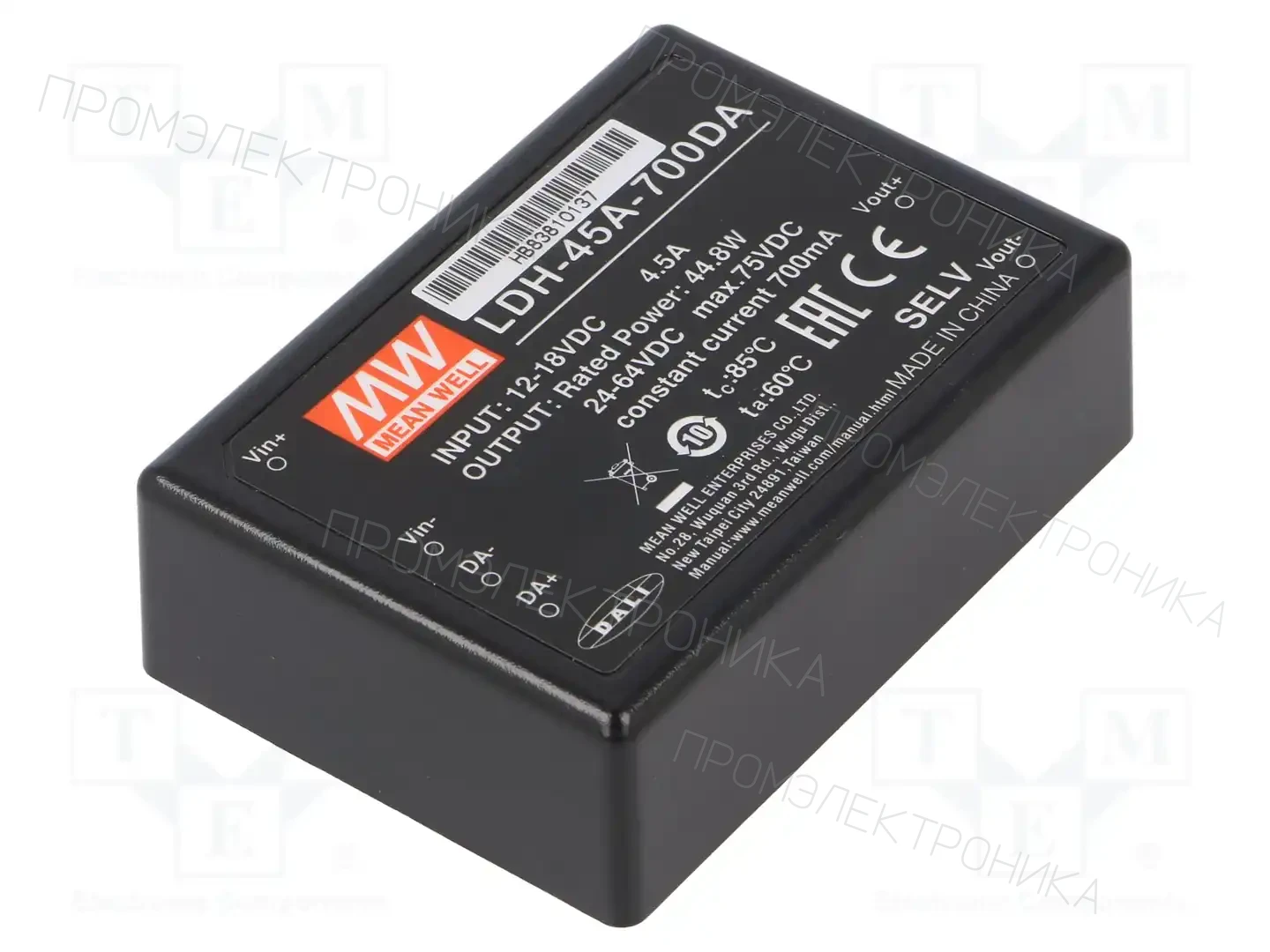 MEAN WELL LDH-45A-700DA — Преобразователи DC/DC