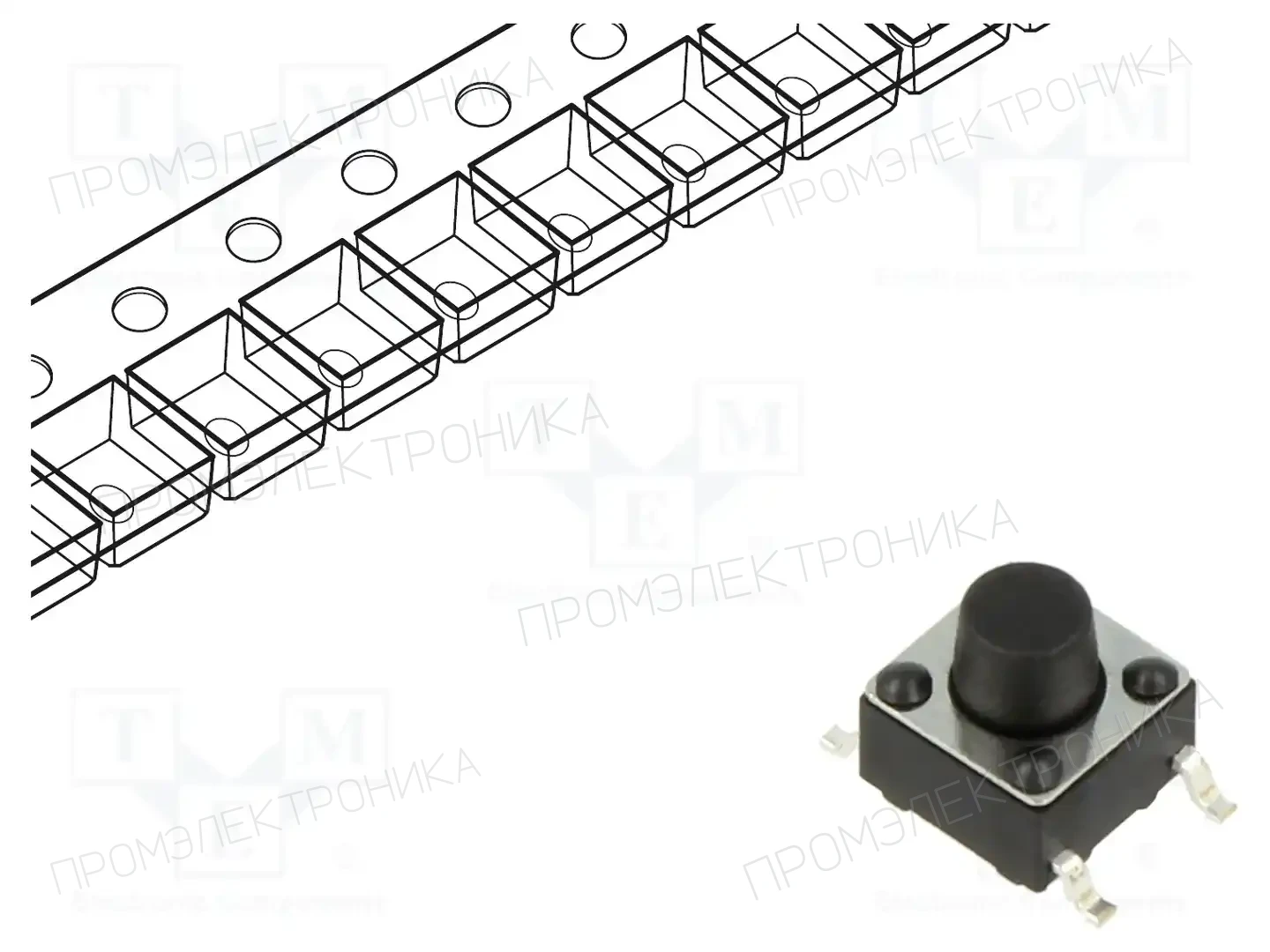 CONNFLY DS1042-03-120KKR25010 — Микропереключатели TACT
