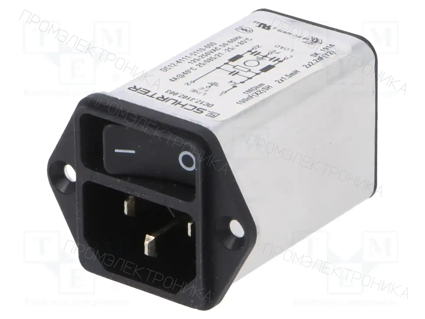SCHURTER DC12.3102.003 — Разъемы IEC 60320