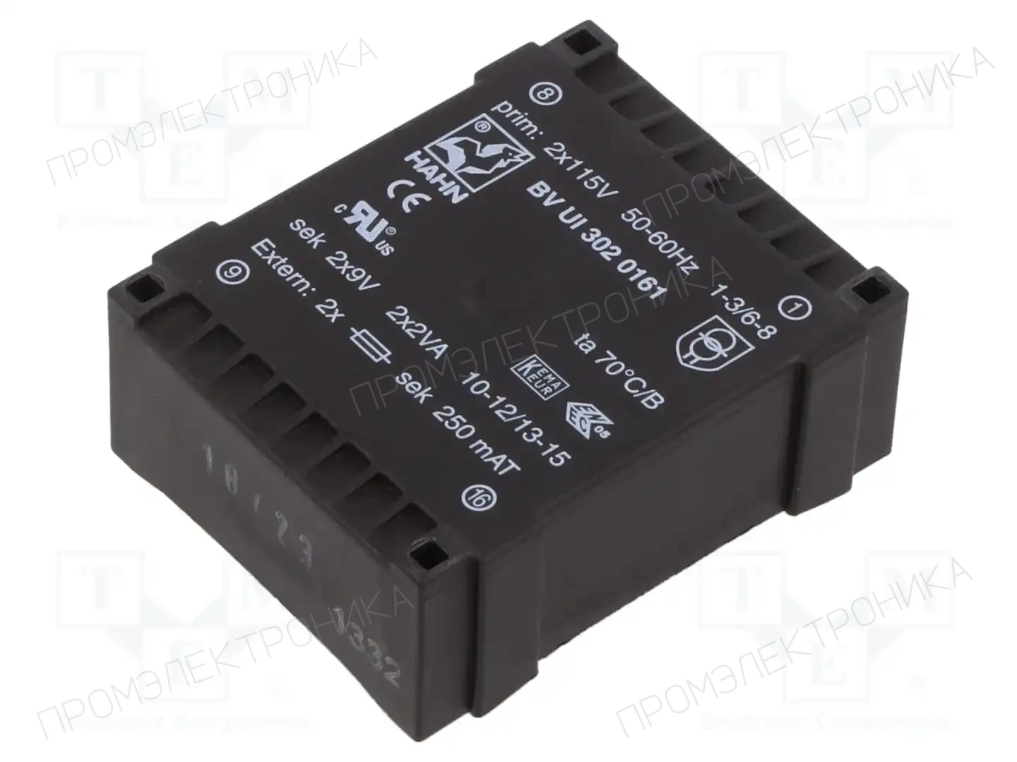 HAHN BV UI 302 0161 — Трансформаторы PCB