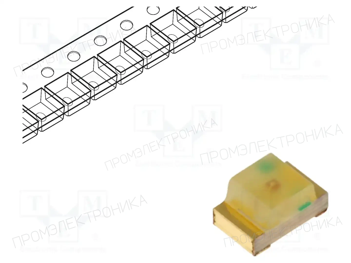 KINGBRIGHT ELECTRONIC KP-2012YD — Светодиоды SMD цветные