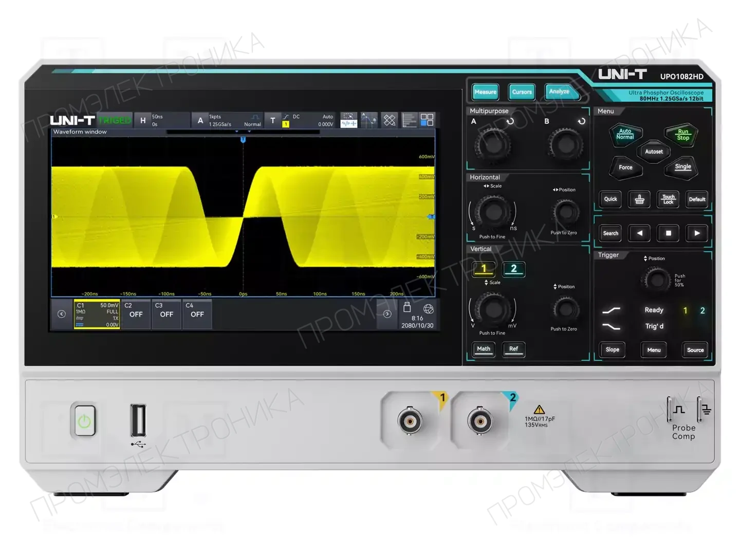 UNI-T UPO1082HD — Осциллоскопы цифровые