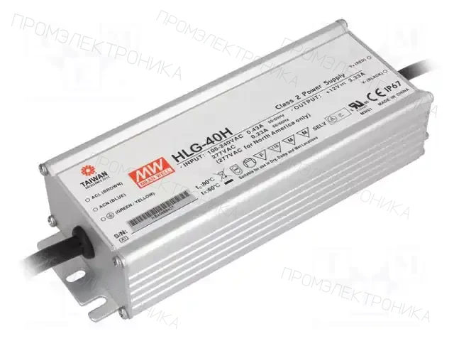 MEAN WELL HLG-40H-54 — Блоки питания для LED