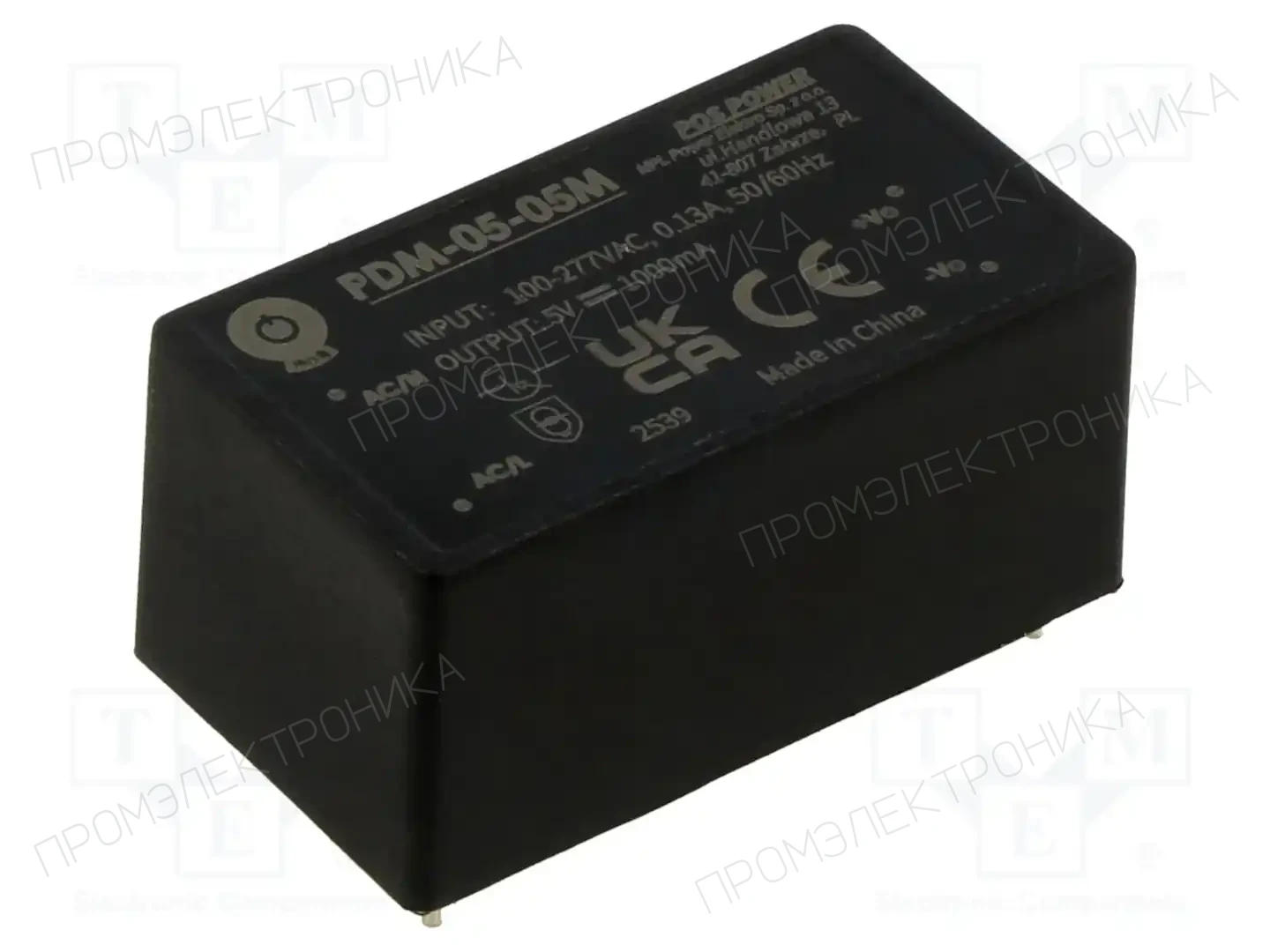 POS PDM-05-05M — Преобразователи AC/DC для PCB