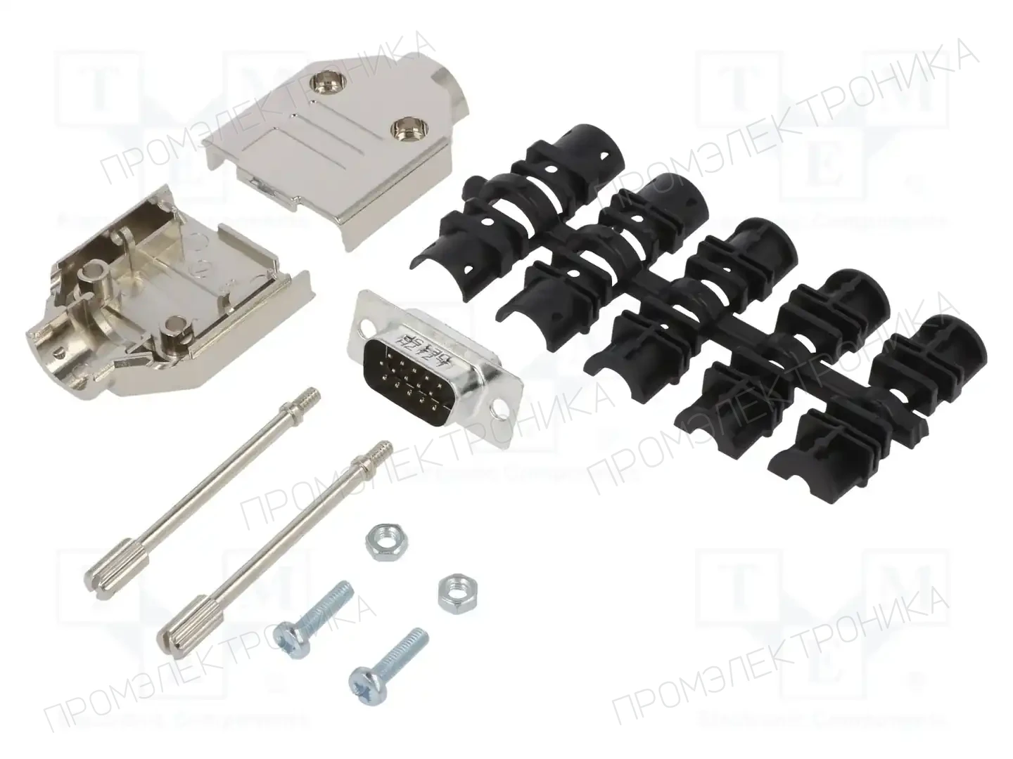 AMPHENOL COMMUNICATIONS SOLUTIONS L17DTPK-M-09+L717HDE15P — Комплектные штекеры D-Sub