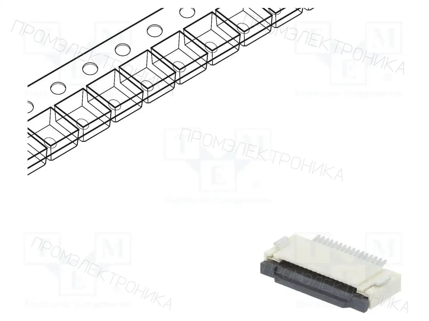 CONNFLY DS1020-11-16VBT1-R — Разъeмы FFC/FPC растр 0,5мм