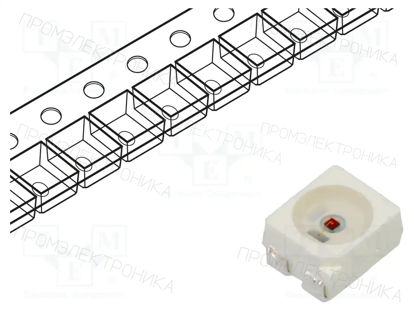 LUCKYLIGHT R3528JAC-C-5C-AM — Светодиоды SMD цветные