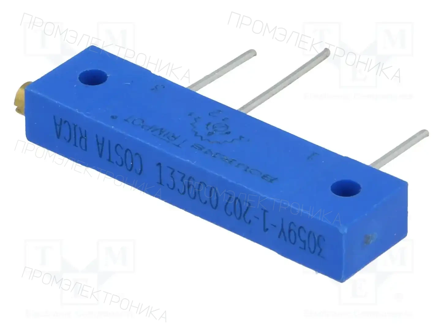 BOURNS 3059Y-1-202LF — Потенциометры THT многооборотные 19мм