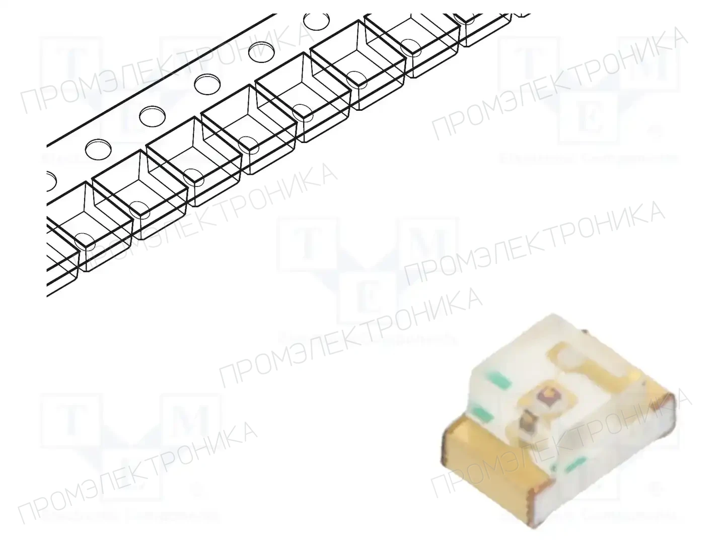 KINGBRIGHT ELECTRONIC KP-2012LSURCK — Светодиоды SMD цветные