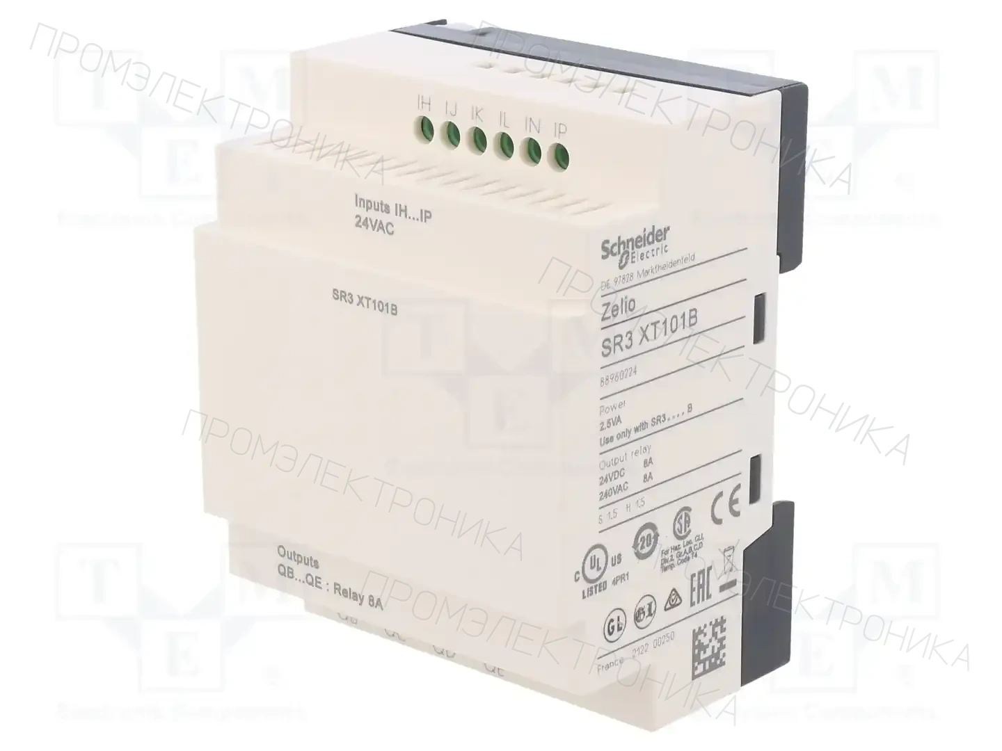 SCHNEIDER ELECTRIC SR3XT101B — Реле прогр. - аксессуары